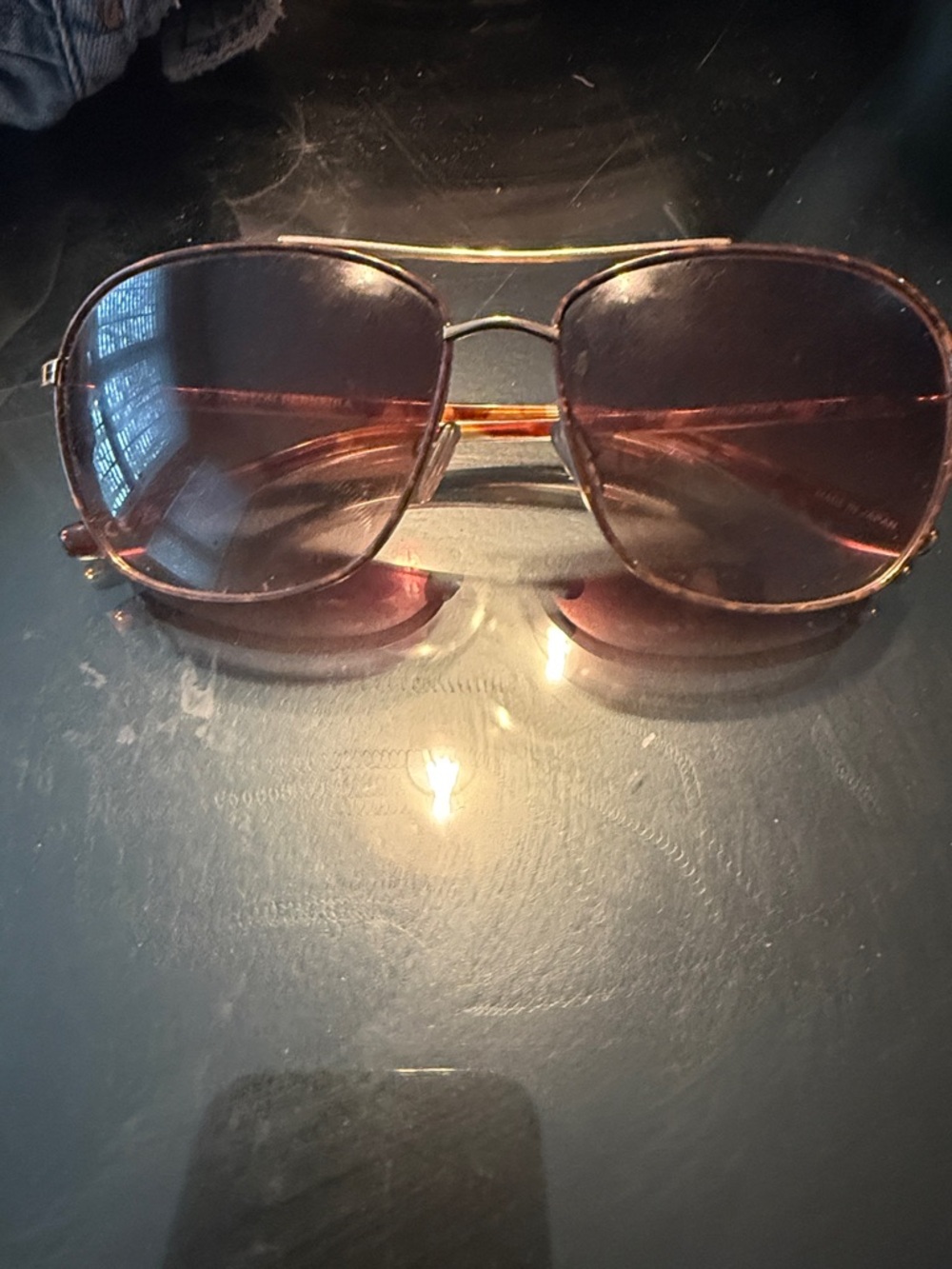 Barton Perreira Brown sully Gradient Aviator Sunglasses originally $630